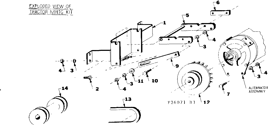 Tractor mounting kit