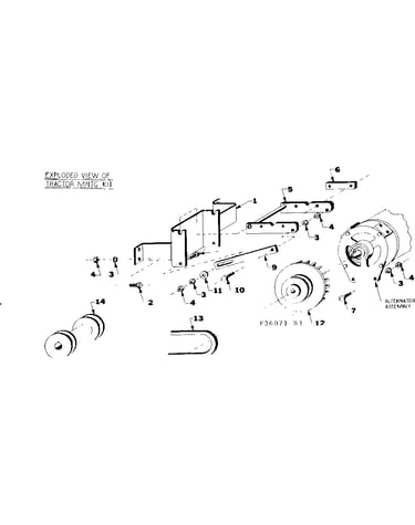 Tractor mounting kit