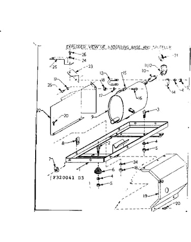 Mounting base and muffler