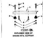 Craftsman 58032005 engine mounting support diagram