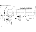 Craftsman 58032019 muffler assembly diagram