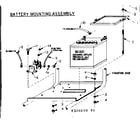 Craftsman 580320240 battery mounting assembly diagram