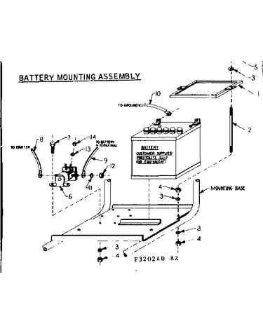 Battery mounting assembly