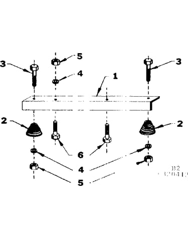 Engine mtg. support