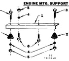 Craftsman 580320440 engine mtg. support diagram