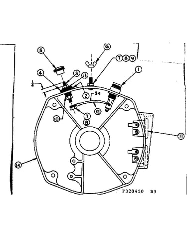 Rear bearing carrier asm w/battery charging terminals