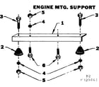 Craftsman 580320461 engine mtg. support diagram