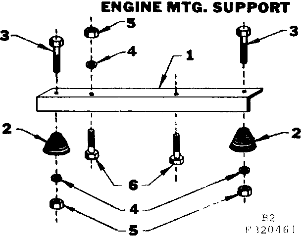 Engine mtg. support