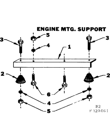 Engine mtg. support