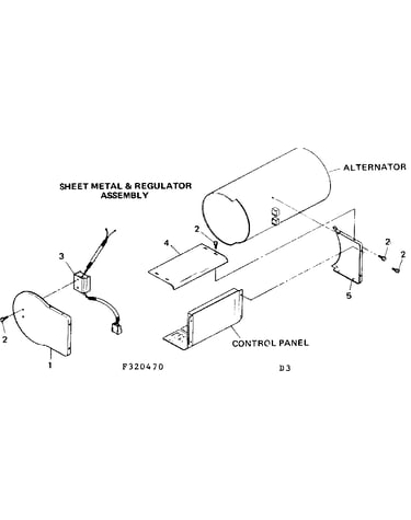 Sheet metal & regulator assembly