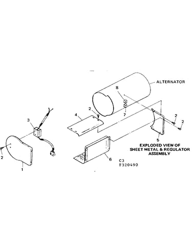 Sheet metal & regulator assembly