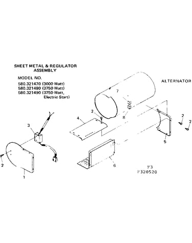 Sheet metal & regulator assembly