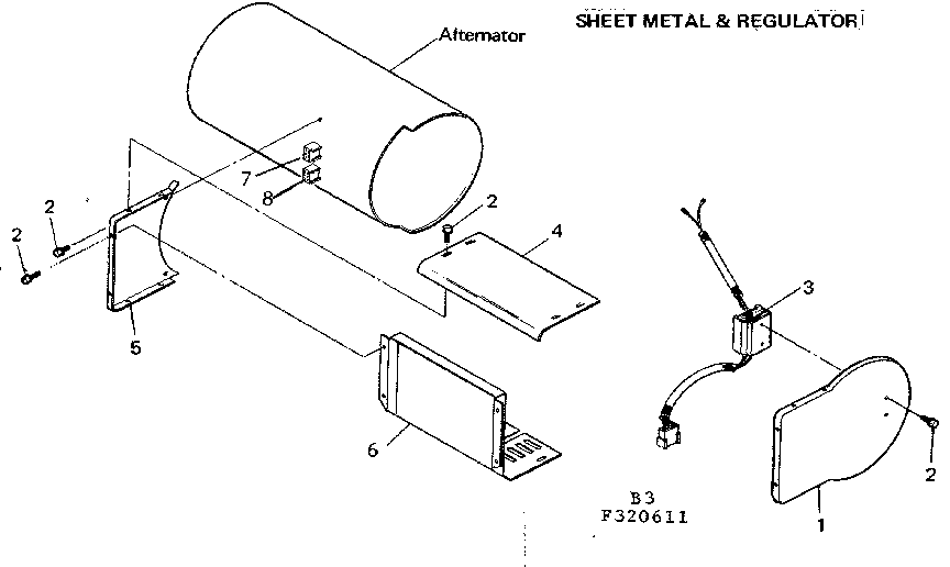 Sheet metal and regulator