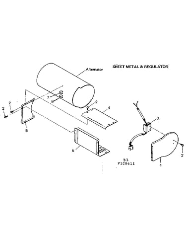 Sheet metal and regulator