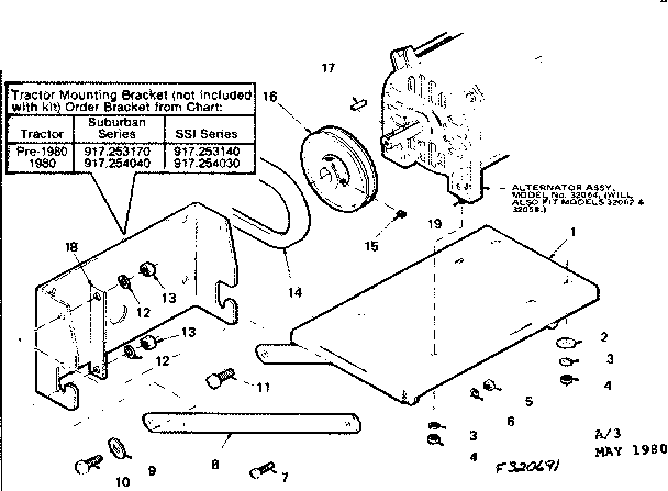 Tractor mounting kit