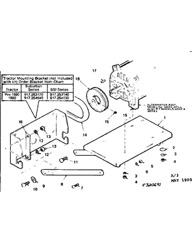 Tractor mounting kit