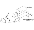 Craftsman 580321420 sheet metal & regulator assembly diagram