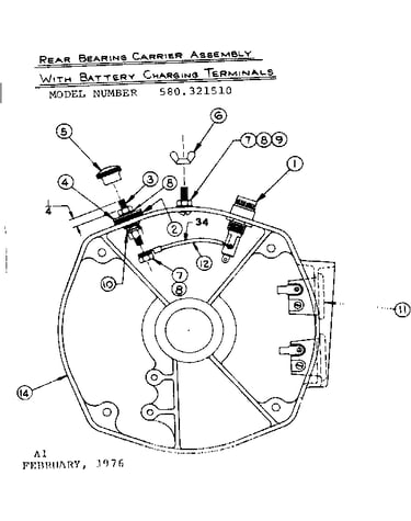 Rear bearing carrier assembly