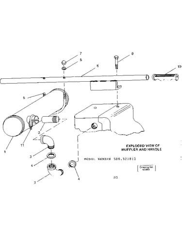 Muffler and handle