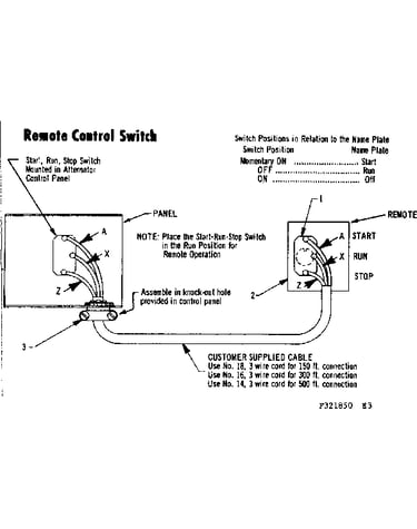 Remote control switch