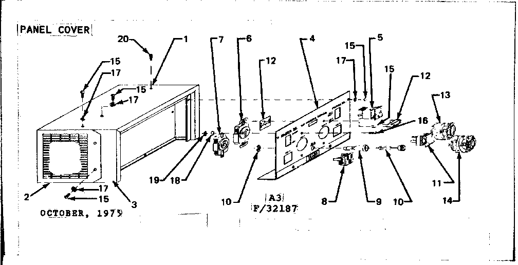 CONTROL PANEL COVER