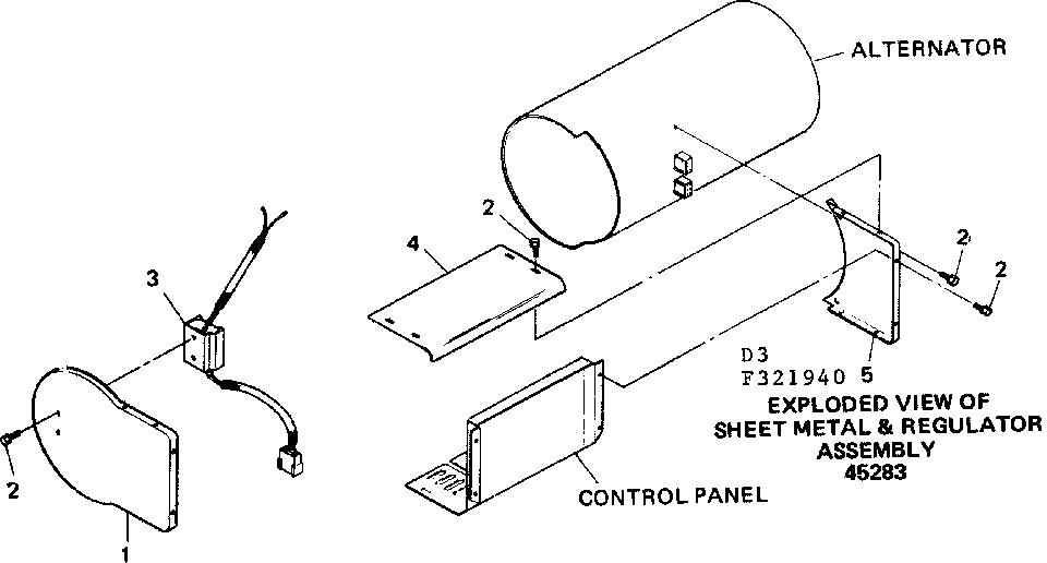 SHEET METAL & REGULATOR ASSEMBLY