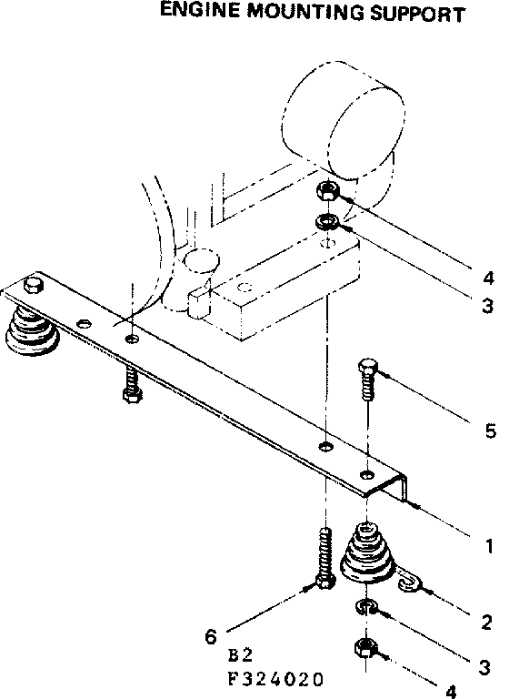 ENGINE MOUNTING SUPPORT