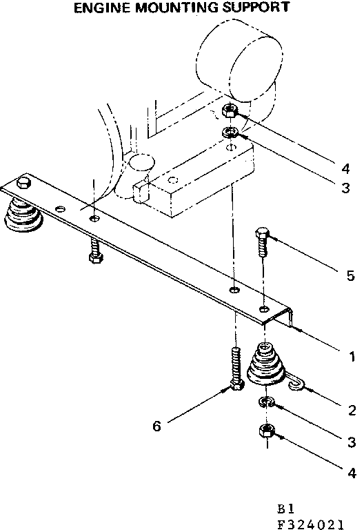 Engine mounting support