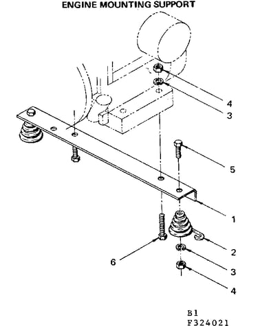 Engine mounting support