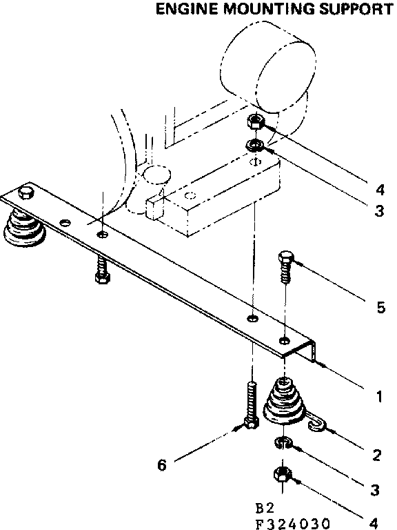 Engine mounting support