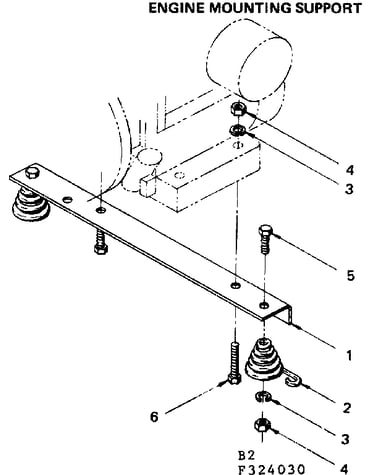 Engine mounting support