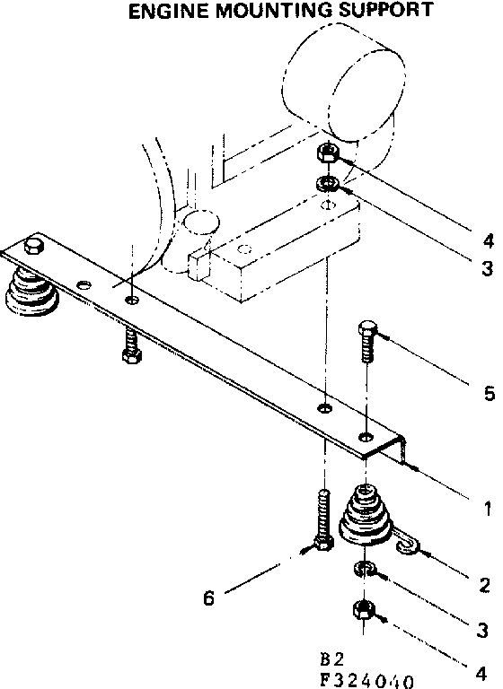 ENGINE MOUNTING SUPPORT