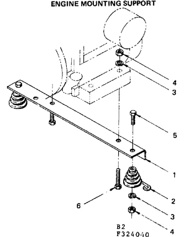 Engine mounting support