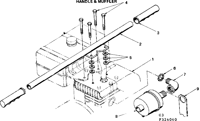 HANDLE & MUFFLER