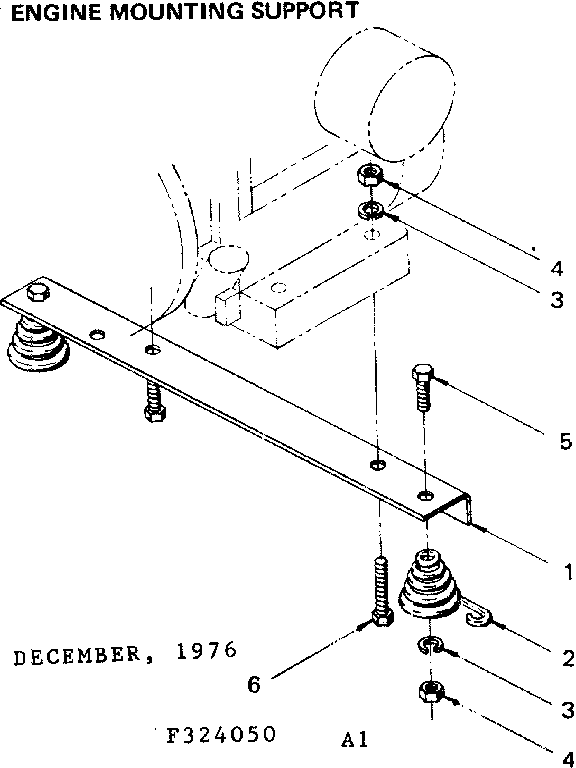 Engine mounting support