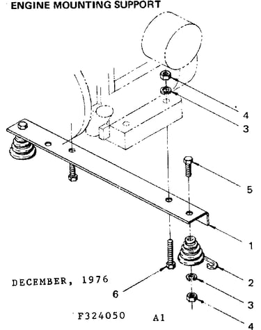 Engine mounting support