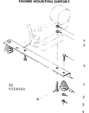 Engine mounting support