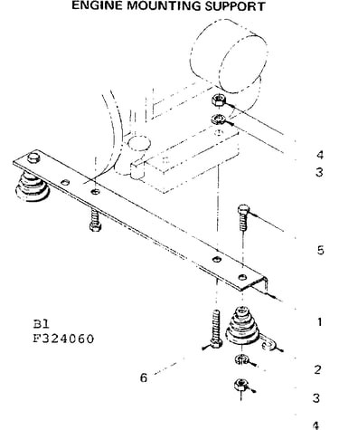 Engine mounting support