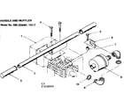 Craftsman 580324080 handle and muffler diagram