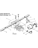 Handle and muffler