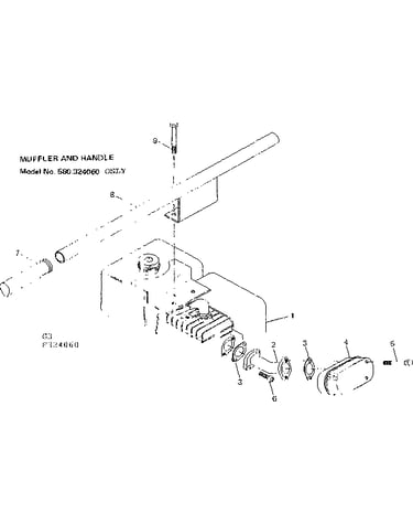 Muffler and handle