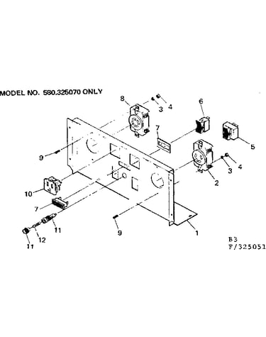 Control panel 325070