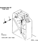 Exploded view of fuel tank