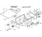 Craftsman 580326010 exploded view of control panel diagram