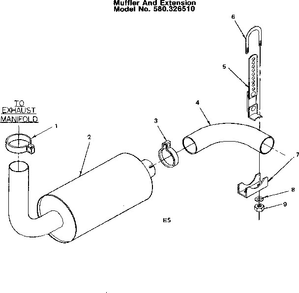 Muffler and extension