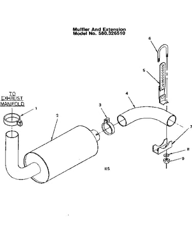 Muffler and extension