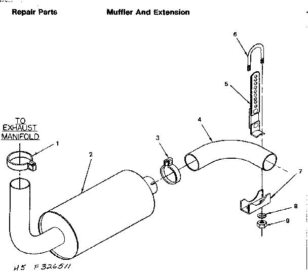 Muffler and extension