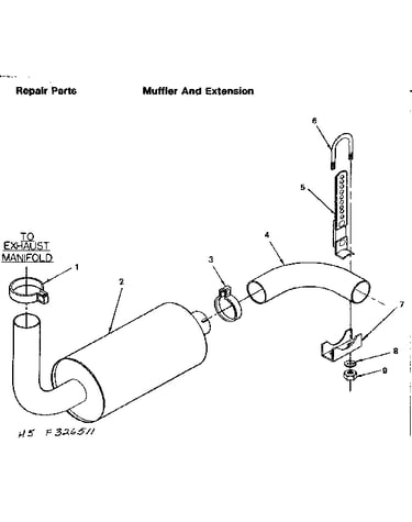 Muffler and extension