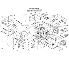 Craftsman 580327010 exploded view of panels & air chamber box diagram
