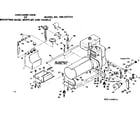 Craftsman 580327210 mounting base, muffler and handle assembly diagram